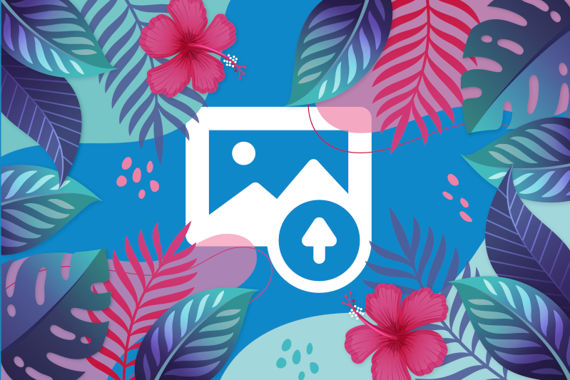 Originální prostírání s barevnými tropickými listy - TenStickers