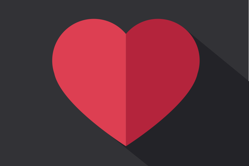 Originální prostírání ve tvaru srdce - TenStickers