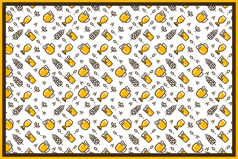 Půllitry moderní prostírání - TenStickers