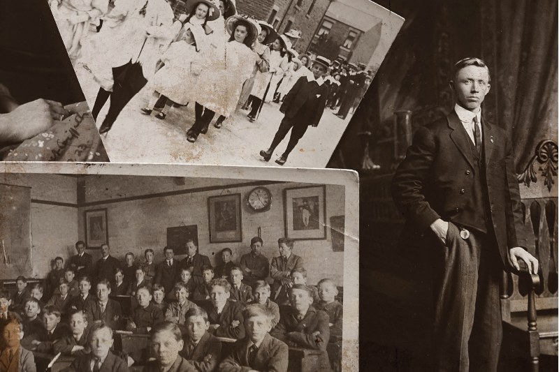 Prostírání home vintage fotokoláž - TenStickers