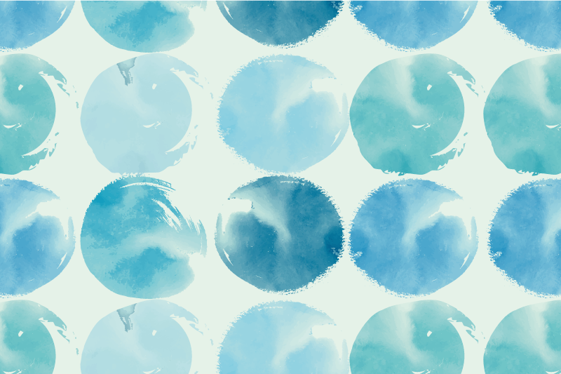 Tyrkysové abstrac kruh originální prostírání - TenStickers