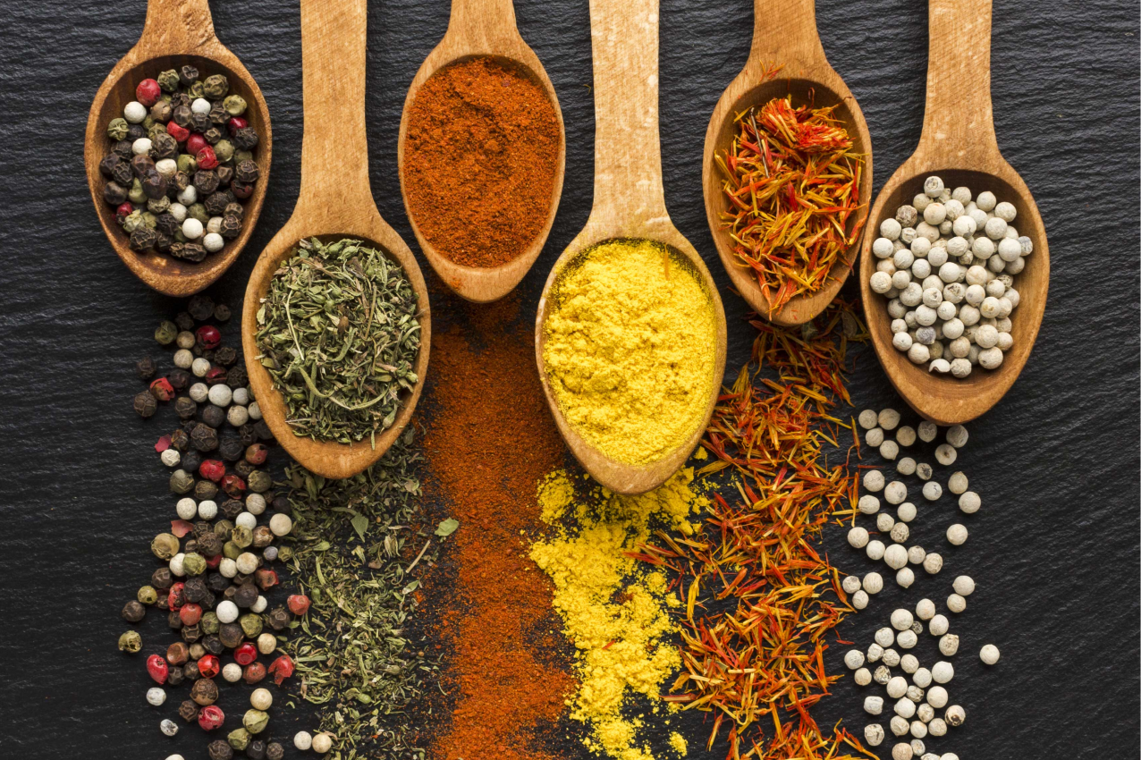 Sortiment koření moderní prostírání - TenStickers