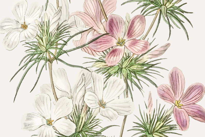 Originální prostírání s květinovým aranžmá - TenStickers