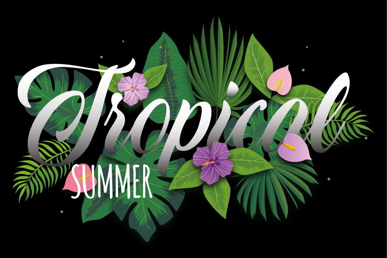 Originální prostírání tropické letní nálady - TenStickers