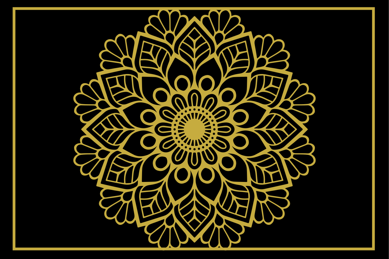 Zlaté květy originální prostírání - TenStickers