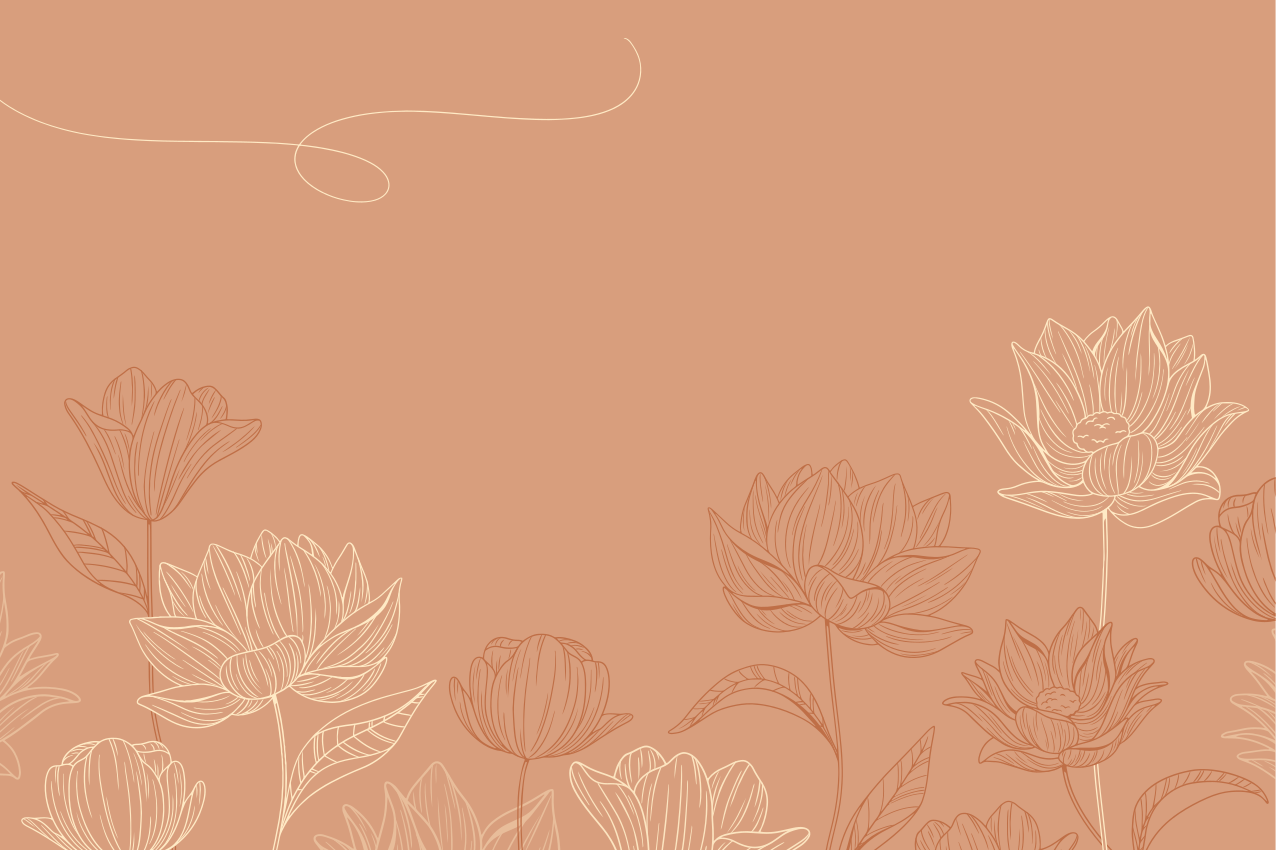 Jemné květiny jemné barvy prostírání - TenStickers