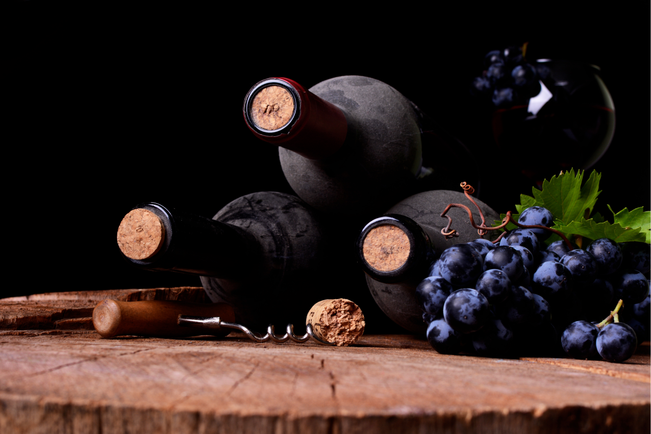 Originální prostírání hrozny a láhve vína - TenStickers