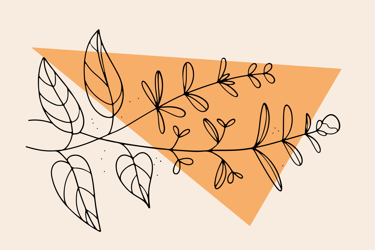 Originální prostírání s květinovým abstraktem - TenStickers