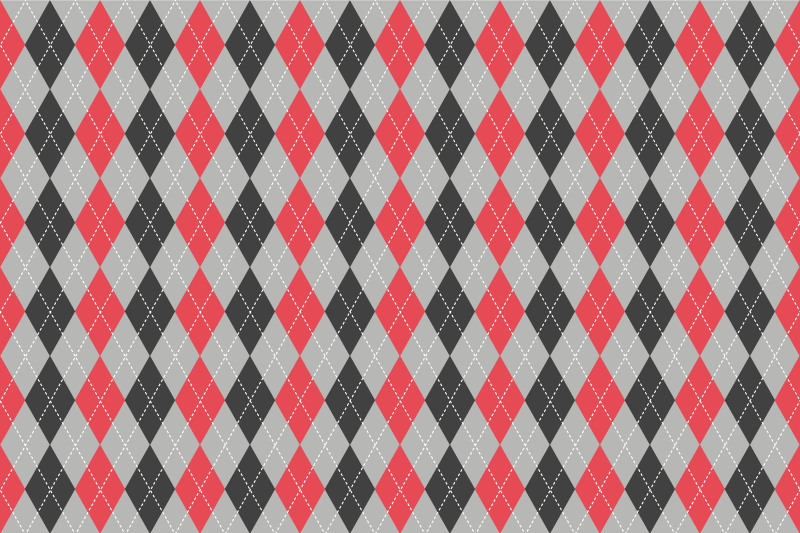 Prostírání s texturami geometrický argyle vzor - TenStickers
