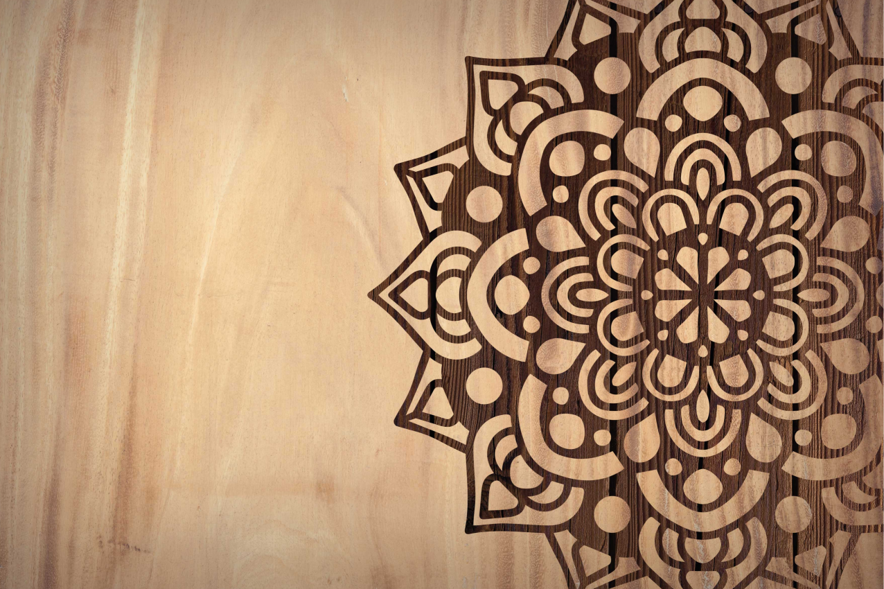 Dřevěné boční texturované prostírání - TenStickers