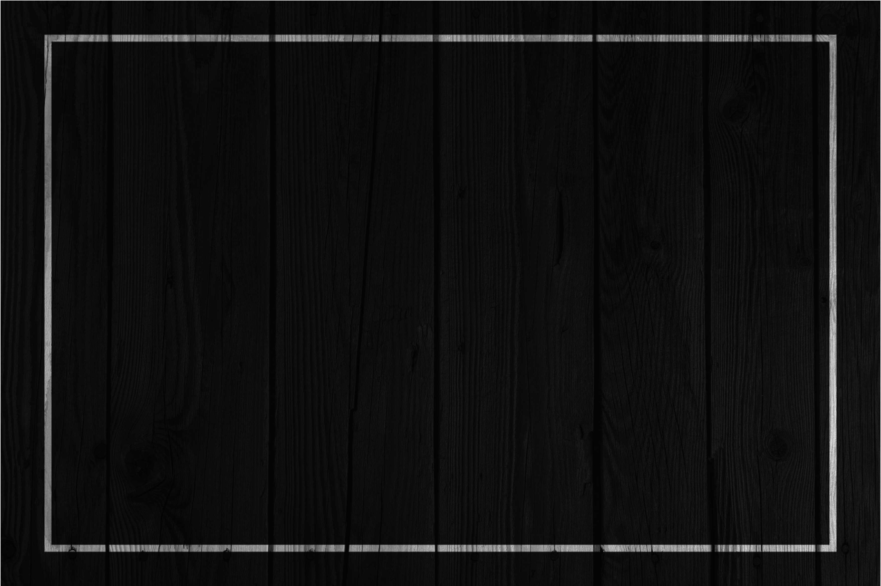 černá s bílým okrajem elegantní prostírání - TenStickers