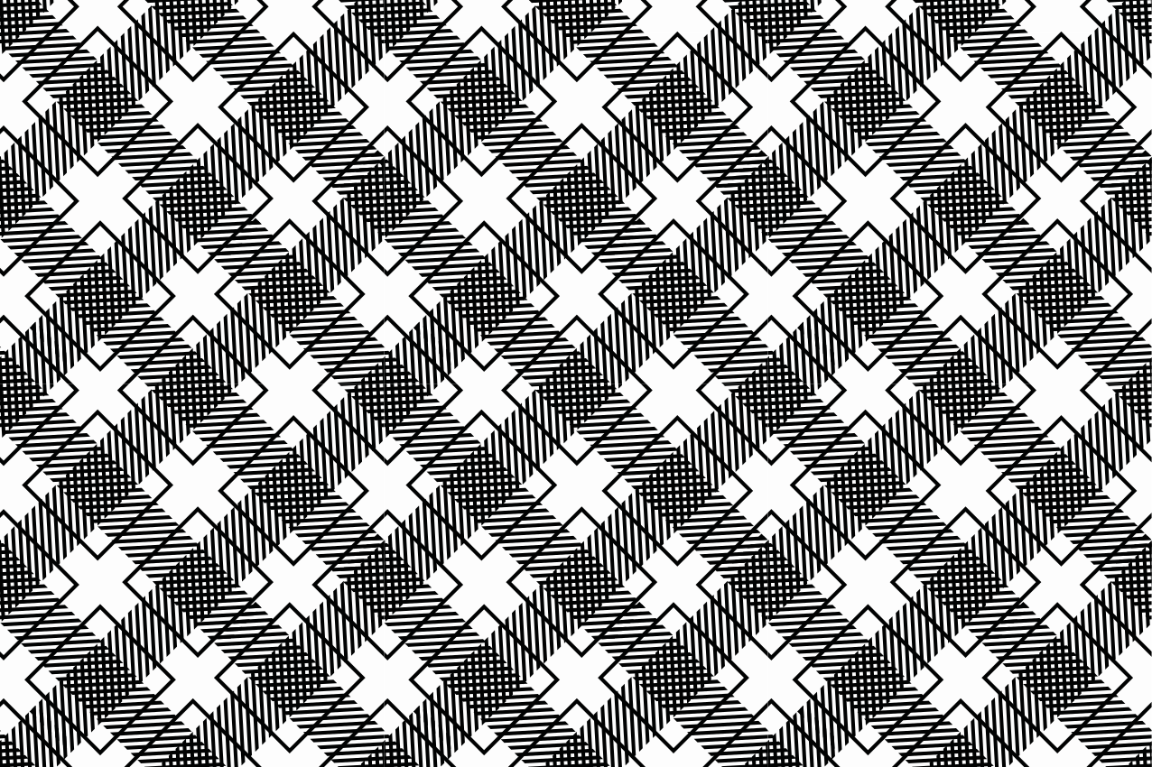 černobílé zaškrtnuté texturované prostírání - TenStickers