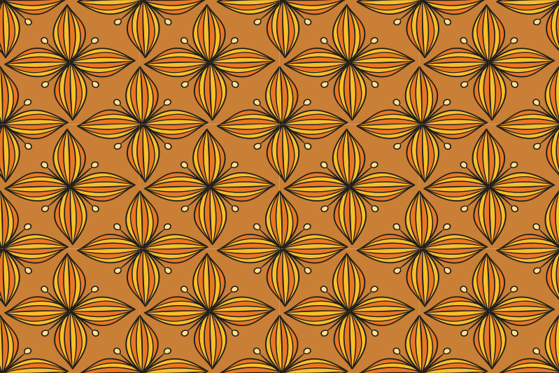 Originální prostírání s květinovým geometrickým vzorem - TenStickers