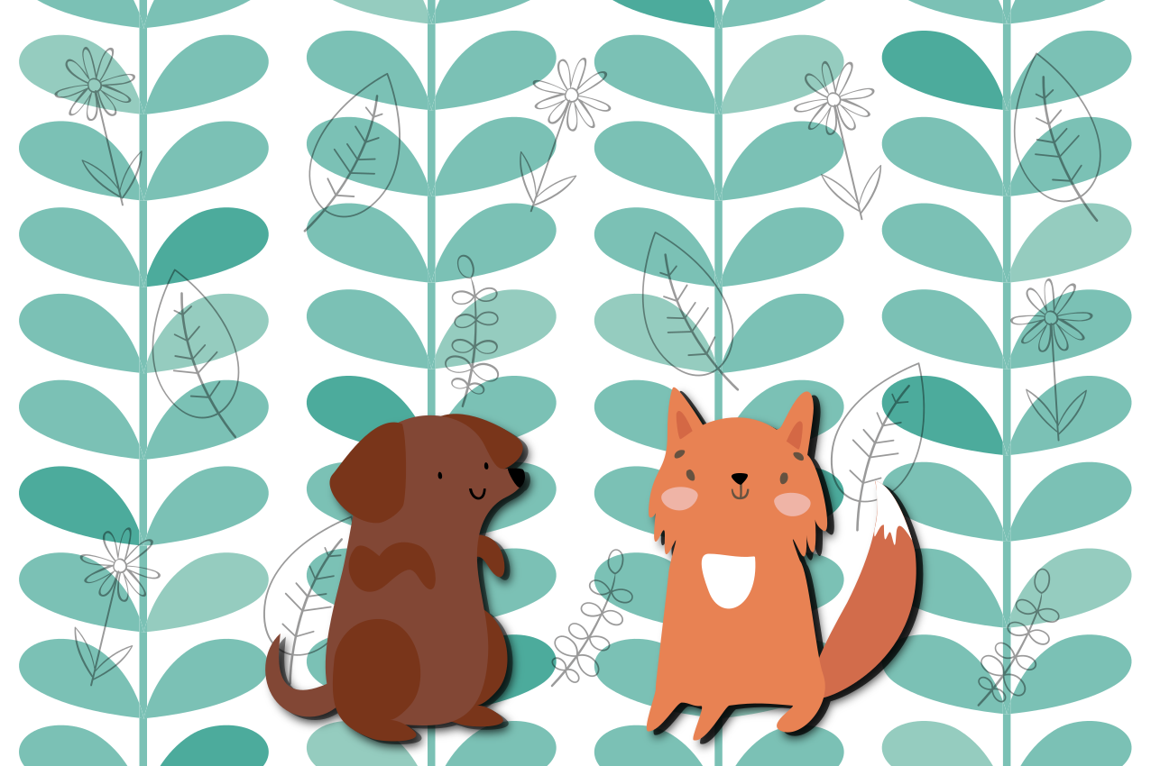 Dětské prostírání roztomilí zvířecí kamarádi - TenStickers