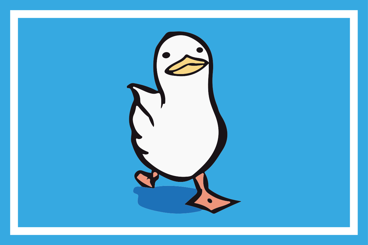 Dětské prostírání s kreslenou kachničkou - TenStickers
