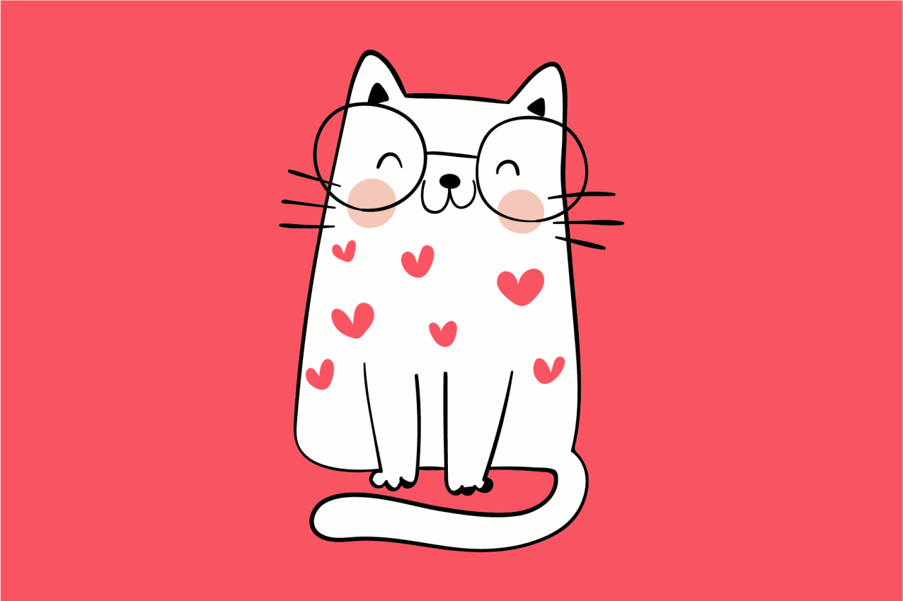 Dětské prostírání s roztomilou kočičí postavou - TenStickers