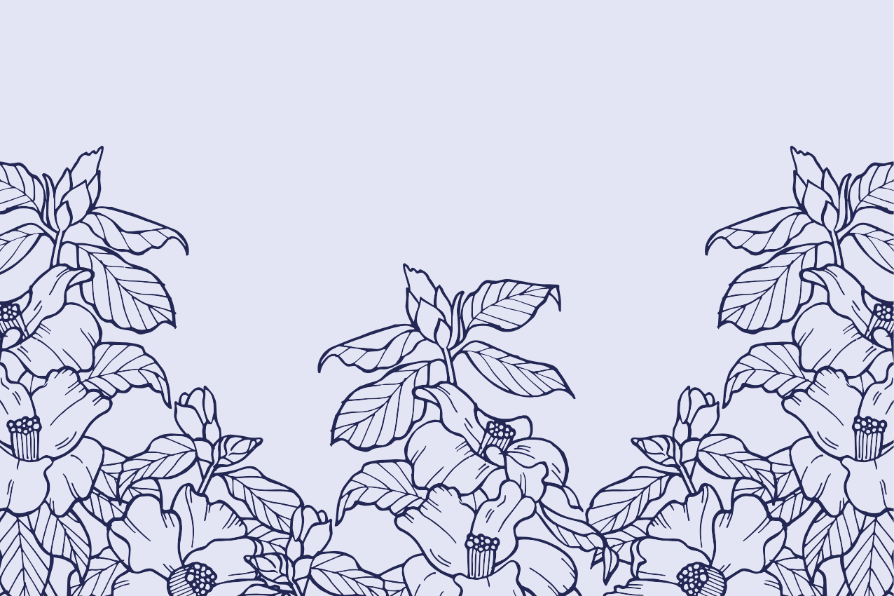 Originální prostírání s květinovým okrajem - TenStickers