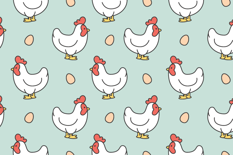 Dětské prostírání s veselými vzory kuřátek - TenStickers