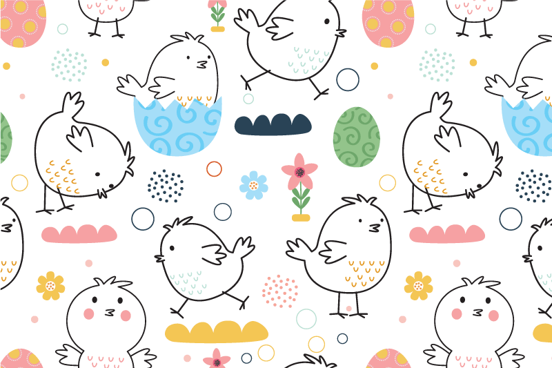 Dětské prostírání s roztomilými ptáčky - TenStickers