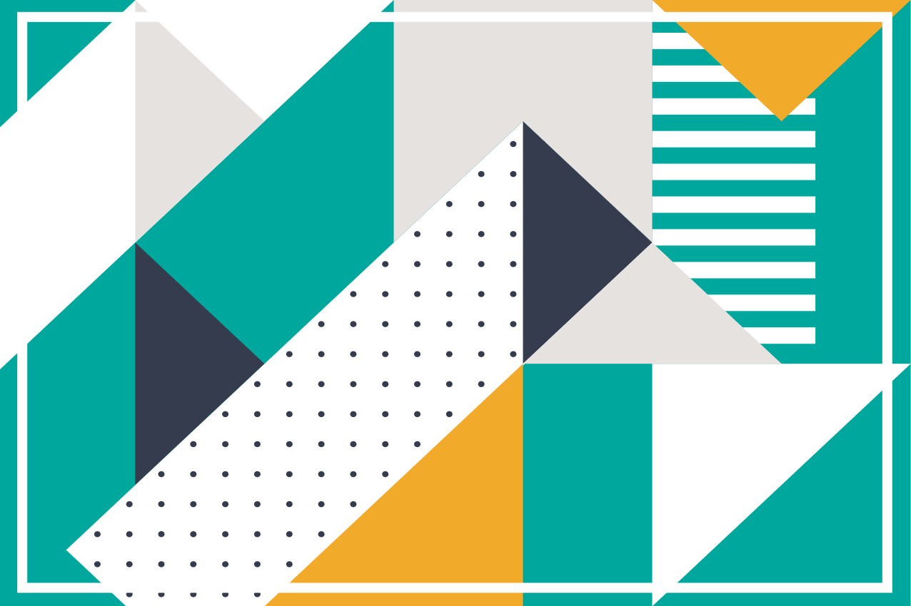 Moderní prostírání s geometrickými vzory - TenStickers