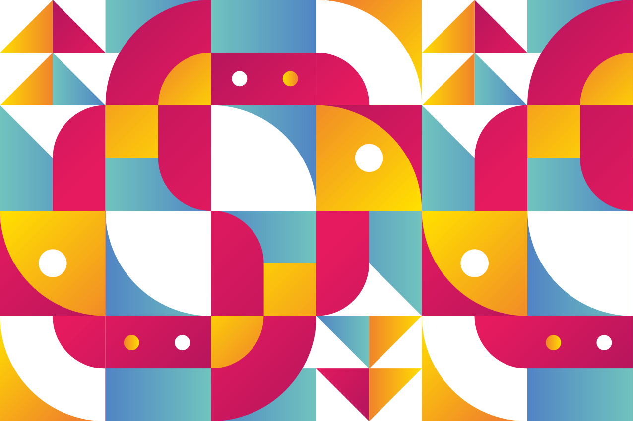 Moderní prostírání s odvážnými geometrickými vzory - TenStickers