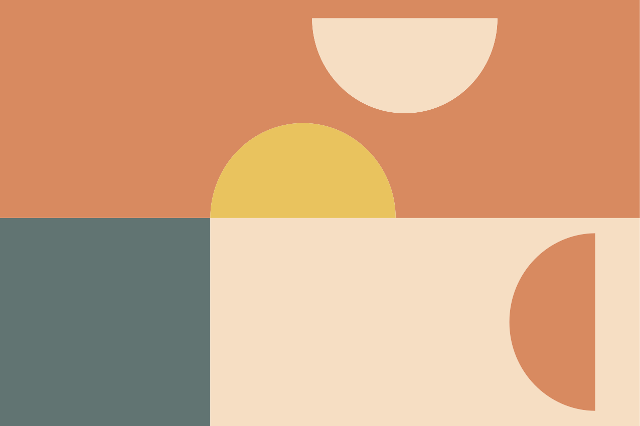 Moderní prostírání v barevných geometrických tvarech - TenStickers