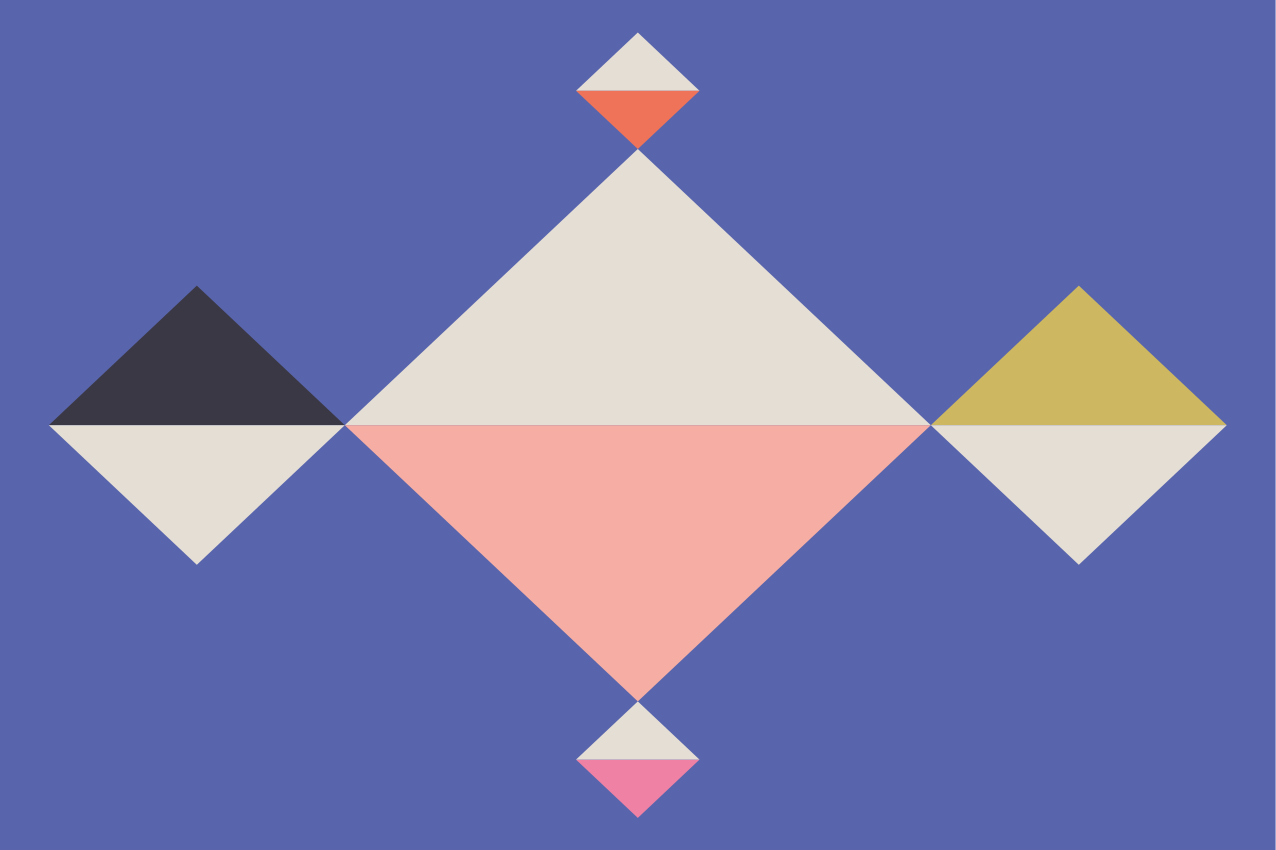 Moderní prostírání geometrické barevné čtverce - TenStickers