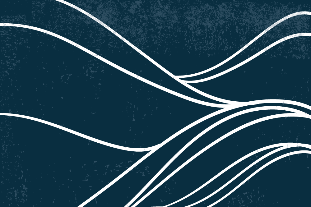 Moderní prostírání s elegantním vlnitým vzorem - TenStickers