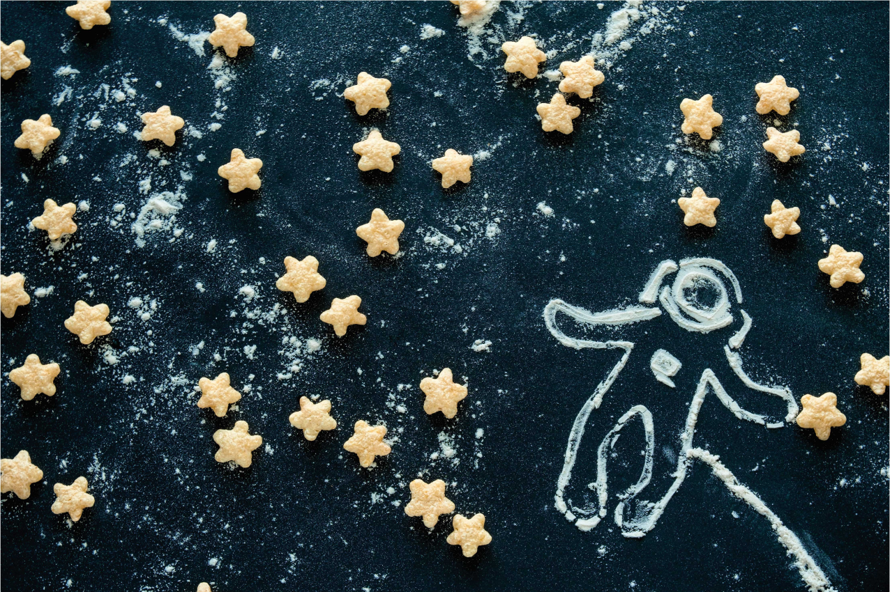 Dětské prostírání s astronauty a hvězdami - TenStickers