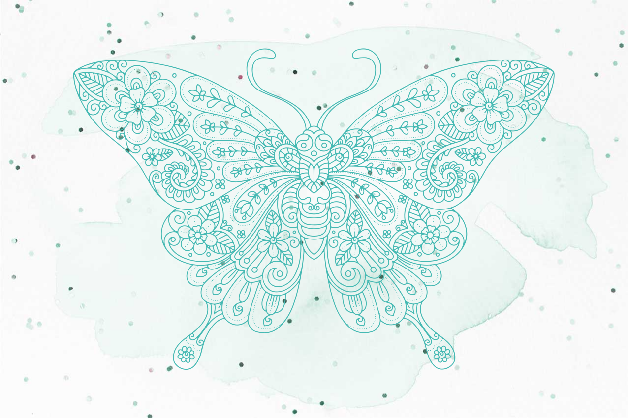 Tyrkysové a mandala prostírání - TenStickers