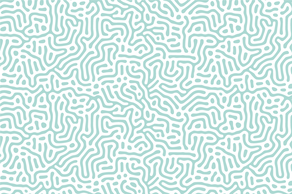 Zelená bílá přírodní vzor originální prostírání - TenStickers