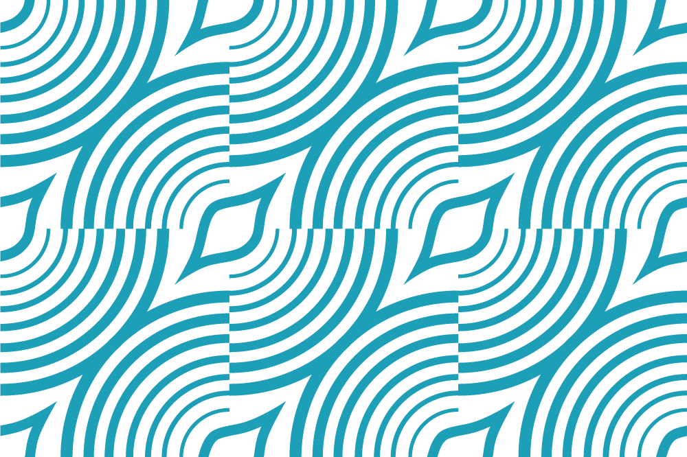 Moře vzor modré čáry původní prostírání - TenStickers