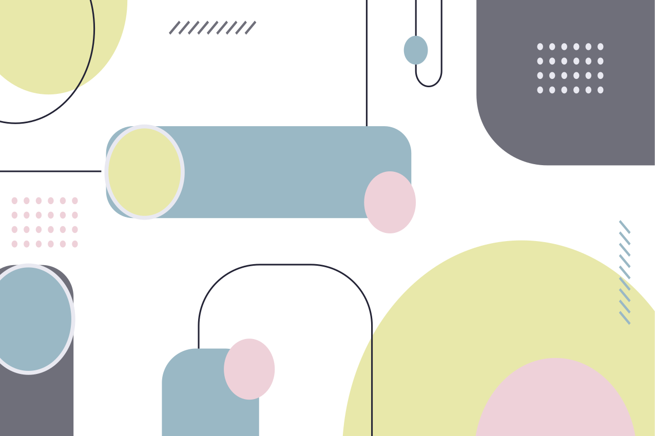 Moderní prostírání s geometrickým uspořádáním - TenStickers