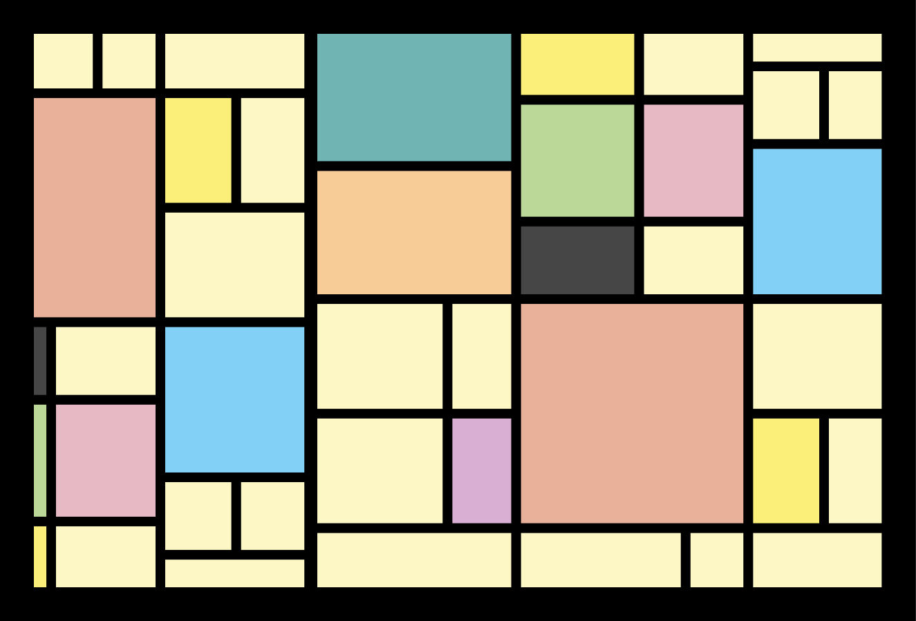 Moderní prostírání s geometrickým abstraktem - TenStickers