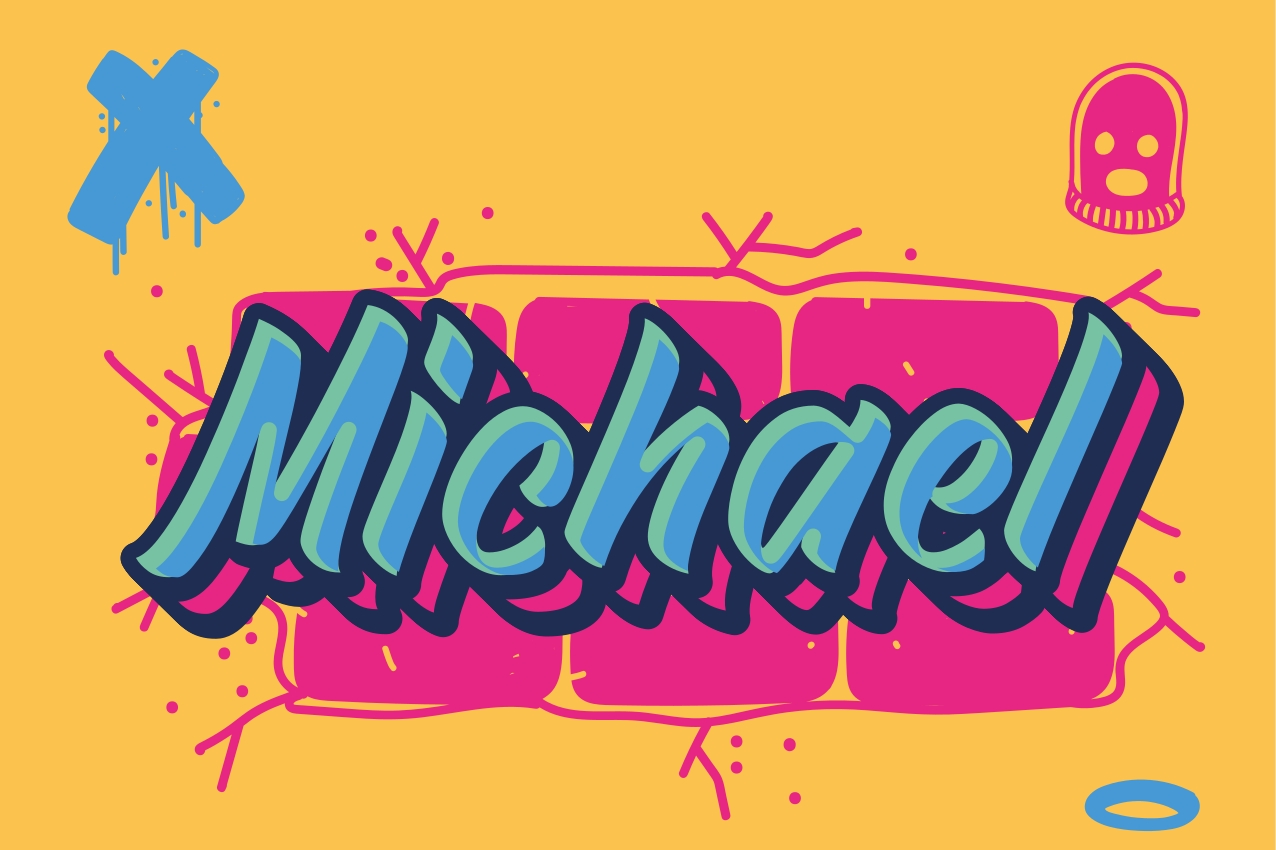 Prostírání se jménem odvážné jméno pro každého - TenStickers