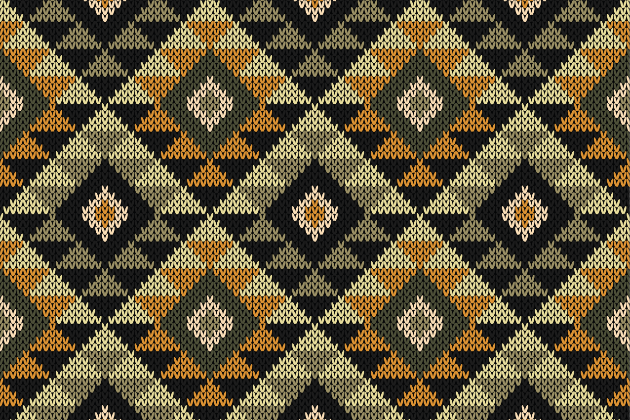 Prostírání s texturami v elegantním geometrickém vzoru - TenStickers