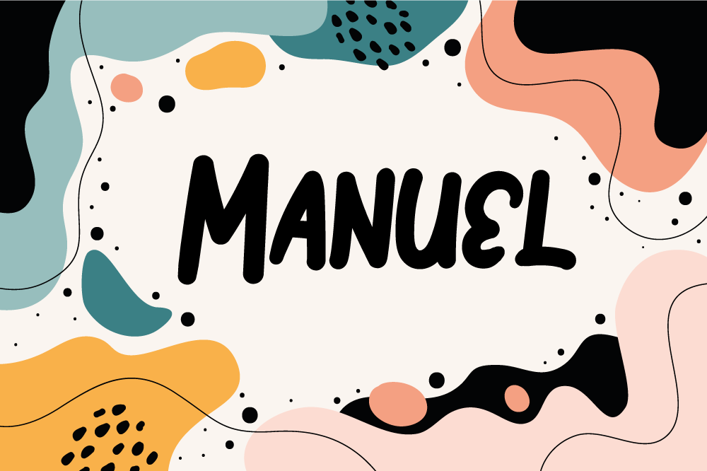 Dětské prostírání v živých abstraktních tvarech - TenStickers