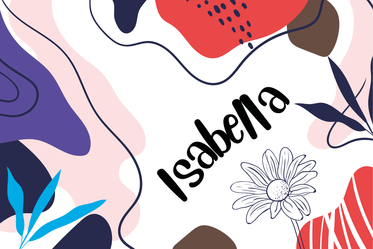 Prostírání se jménem barevné abstraktní květiny - TenStickers