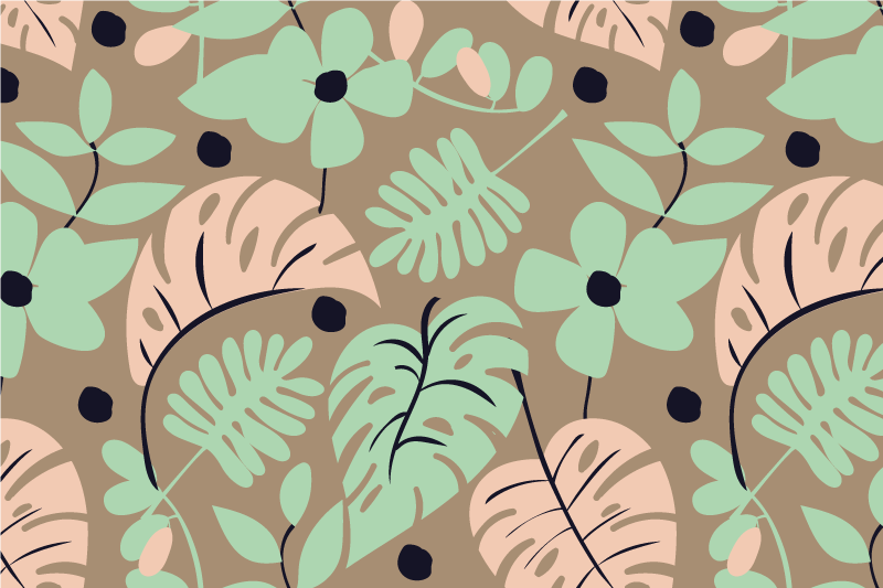 Moderní prostírání s botanickým vzorem - TenStickers