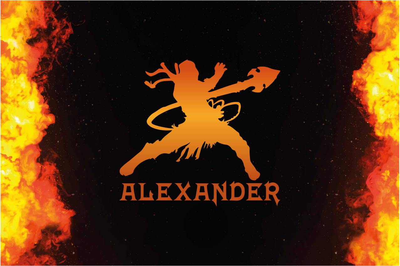 Originální prostírání silueta divokého bojovníka - TenStickers