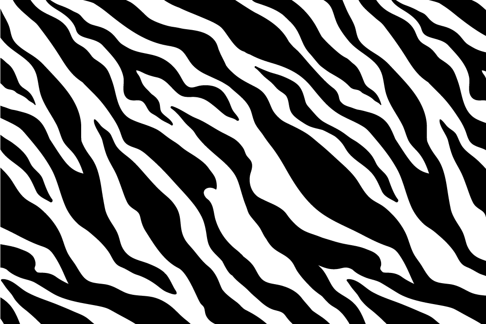 Prostírání s texturami zebra pruhy - TenStickers