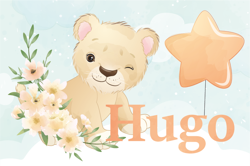 Dětské prostírání s veselým lvem - TenStickers