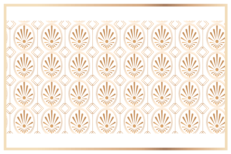 Moderní prostírání s elegantním listovým prvkem - TenStickers