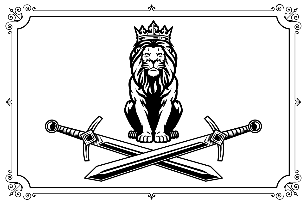 Originální prostírání s emblémem krále lva - TenStickers