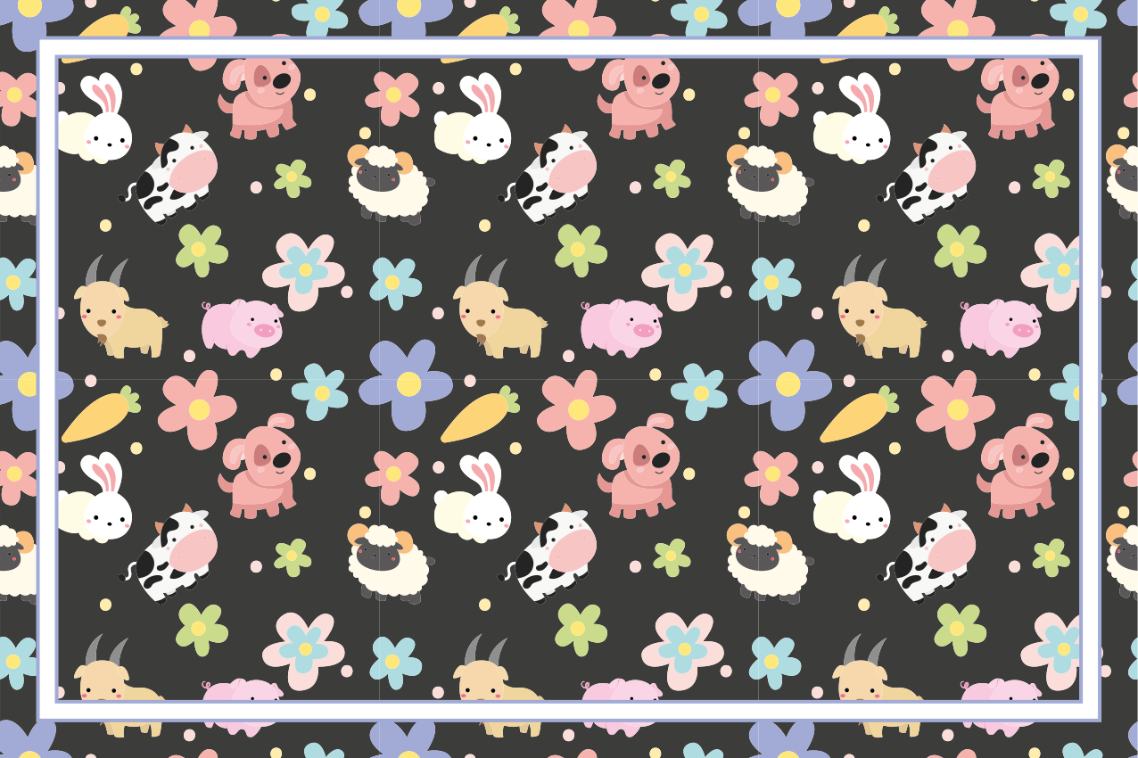 Dětské prostírání s kouzelnými bytostmi - TenStickers