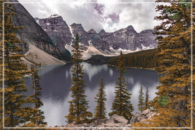 Moderní prostírání scenický horský výhled - TenStickers