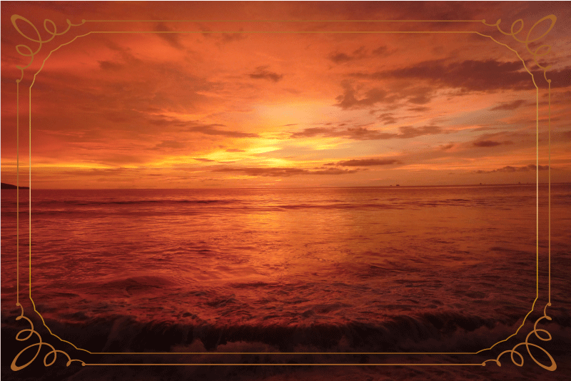 Moderní prostírání Úsvit mořského výhledu - TenStickers