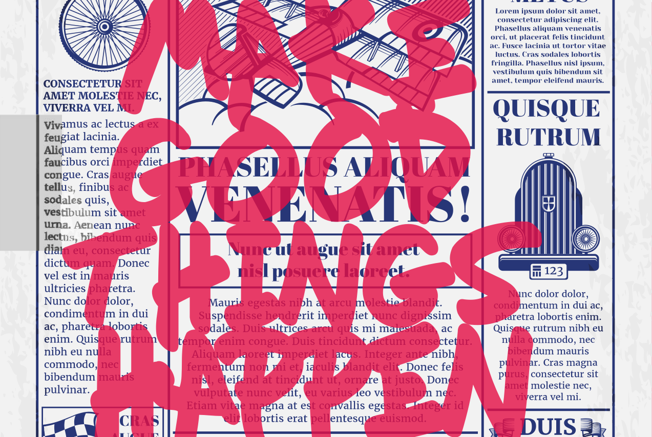 Ať se děly dobré věci originální prostírání - TenStickers