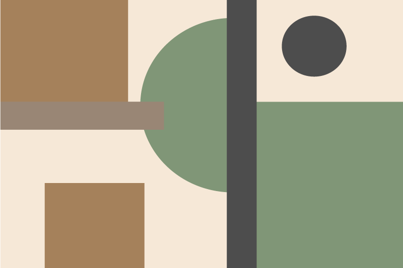 Moderní prostírání s geometrickými tvary - TenStickers