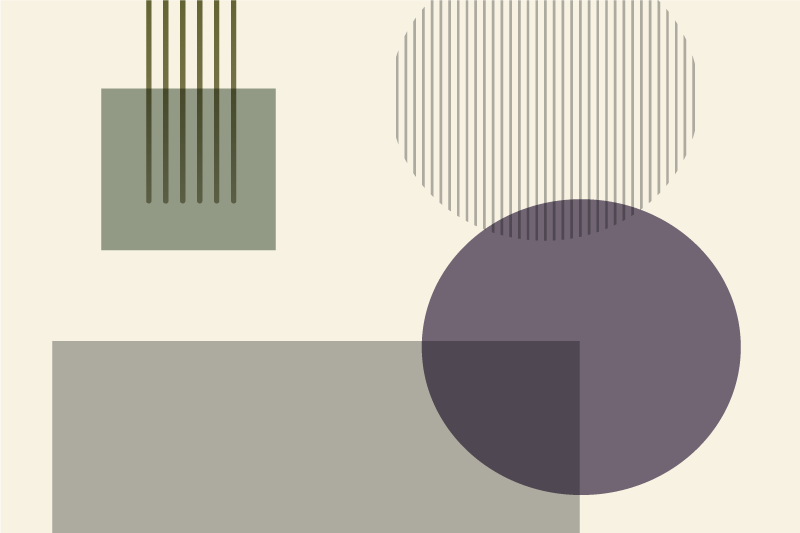 Moderní prostírání s geometrickými tvary - TenStickers